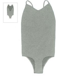 Intimately by Free People Womens Gray Sleeveless Bodysuit